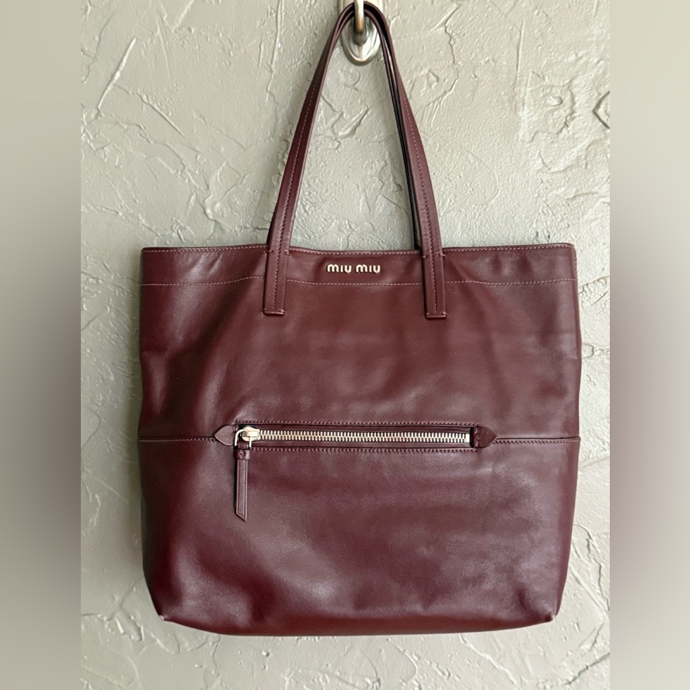 Miu Miu Leather Tote
